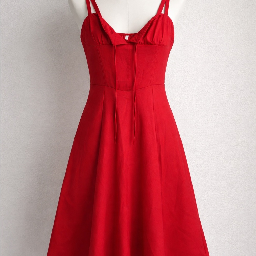 Elegant Red Women's Dress